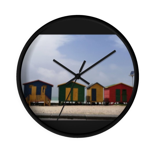 Discover Beach Huts in Cape Town Wall Clocks