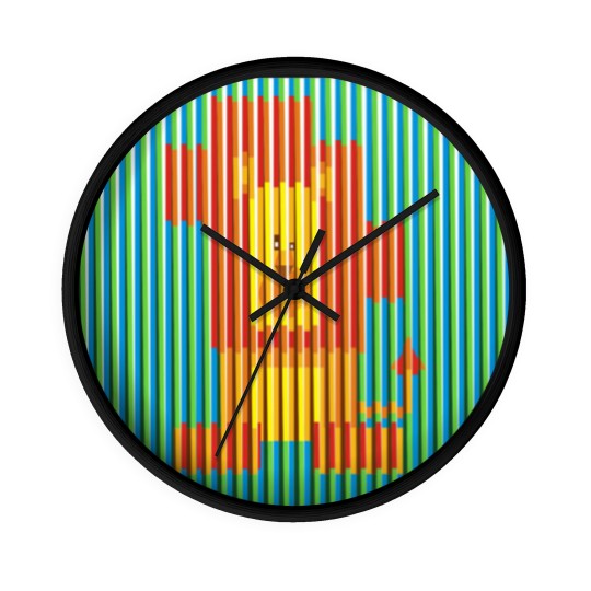 Discover Lion Artwork Carlos Cruz Diez Wall Clocks
