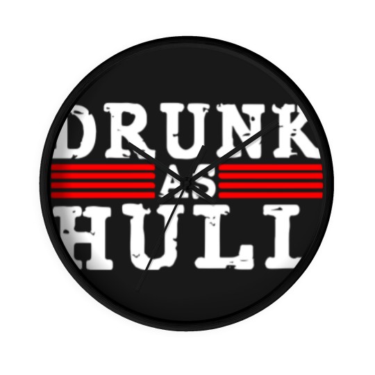 Discover Drunk As Hull Funny Hockey Wall Clocks