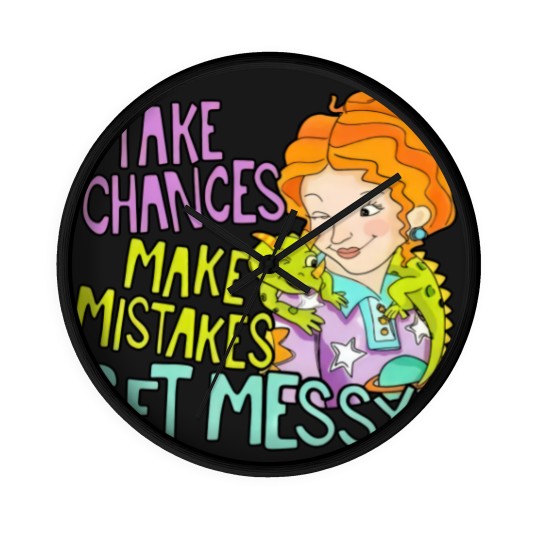 Discover Take Chances Make Mistakes Get Messy Wall Clocks, Miss Frizzle Wall Clocks, Magic School Bus
