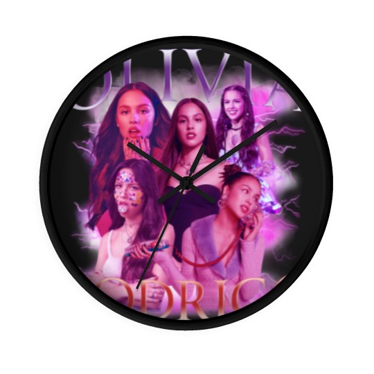 Discover Olivia Rodrigo Vintage Wall Clocks, Olivia Rodrigo Y2k Clothing For Fan, Vintage Olivia Rodrigo Wall Clocks