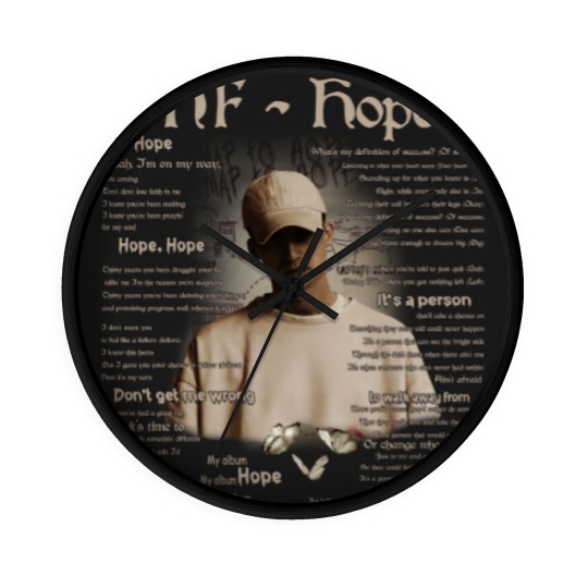 Discover NF Hope Rap Wall Clocks, NF Hope Vintage Retro 90s Graphic Wall Clocks