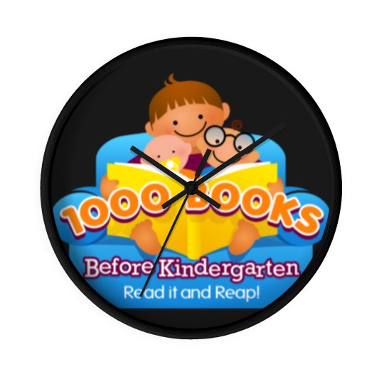 Discover 1000 Books Before Kindergarten Wall Clocks