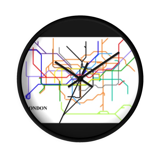 Discover London Metro Map Wall Clocks