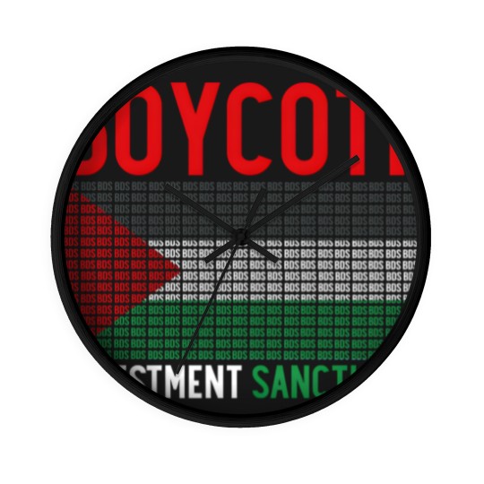Discover Boycott Israel Divestment Sanctions - Palestine Wall Clocks