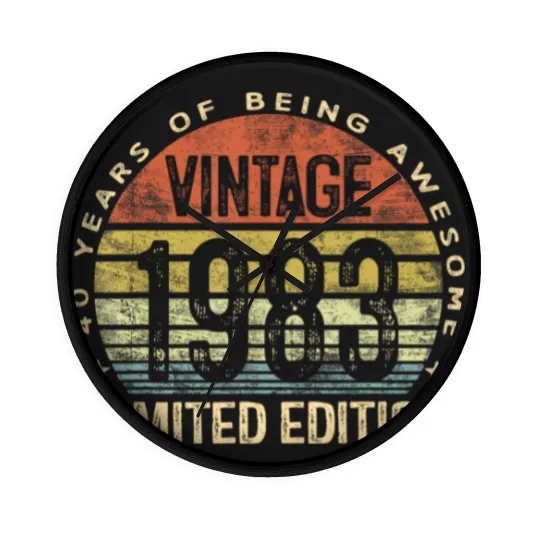 Discover Vintage 1983  40 Year Old Gifts 40th Birthday Wall Clocks