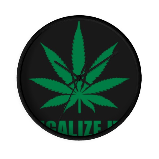 Discover Marijuana Legalize it Wall Clocks
