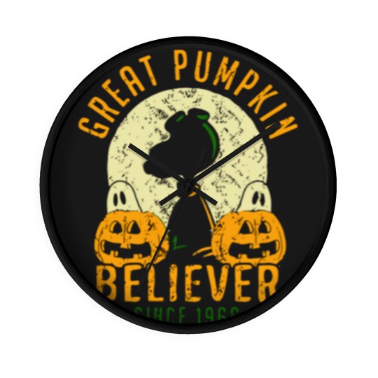 Discover Great Pumpkin Believer Wall Clocks