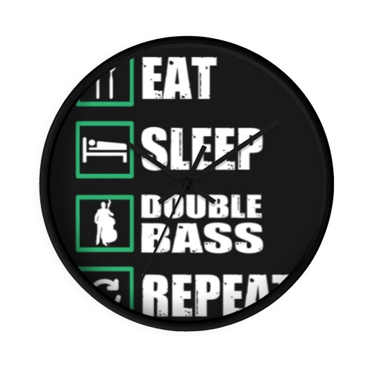 Discover Double Bass Gift Wall Clocks