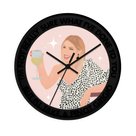 Discover Stassi Schroeder Vanderpump Rules Wall Clocks, I'll Take A Pinot Grigio, Straight Up With Stassi Wall Clocks