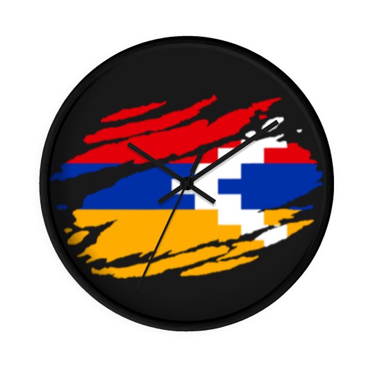 Discover Artsakh Flag Proud Artsakh Support Artsakh Strong Wall Clocks