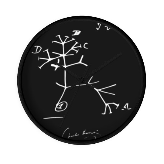 Discover Charles Darwin Evolutionary Tree of Life I Think Wall Clocks