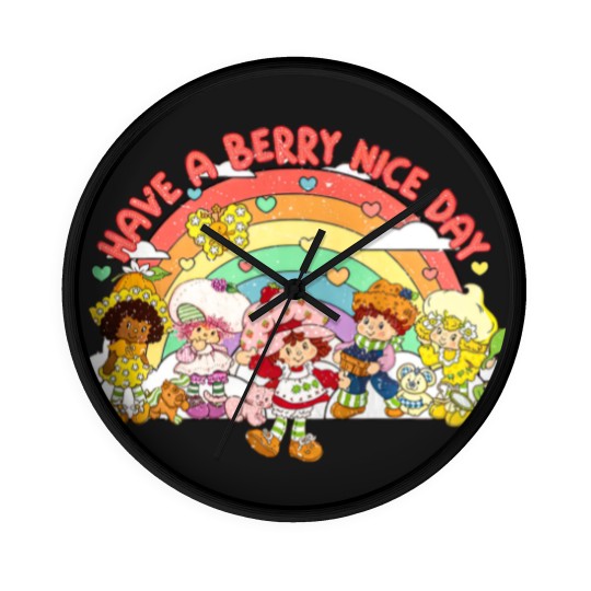 Discover Vintage Have a Berry Nice Day, Strawberry Shortcake Retro Wall Clocks, Berry Adventures