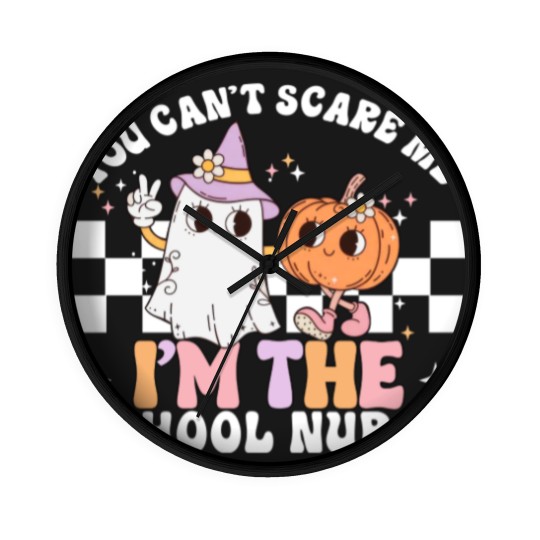 Discover Teacher Halloween Wall Clocks for School Nurse Wall Clocks, Halloween School Nurse Gift, Spooky School Nurse Wall Clocks, School Nurse Wall Clocks, Nurse Life