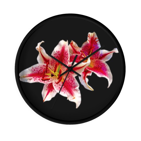 Discover Stargazer Lily Pair Wall Clocks
