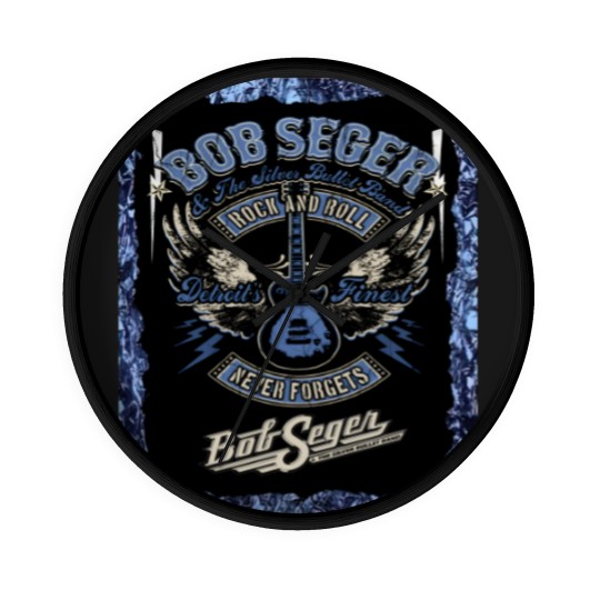 Discover Vintage Bob Seger & The Silver Bullet Band  Bob the legend Rock and Roll Wall Clocks