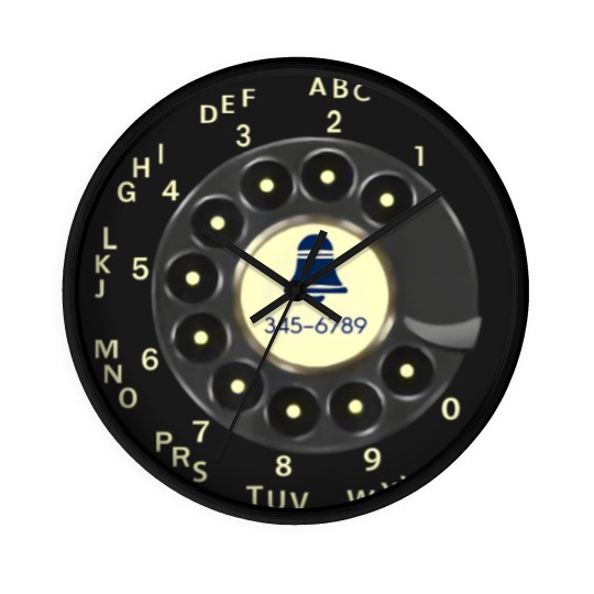 Discover Retro Rotary Dial Phone Old Phone Wall Clocks