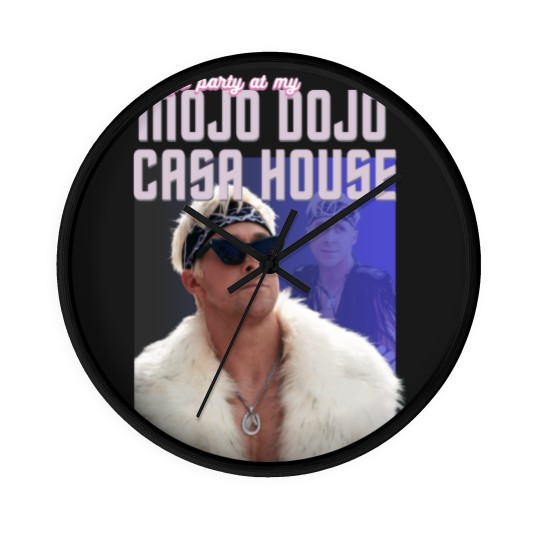 Discover Mojo Dojo Casa House Wall Clocks | I Am Kenough Wall Clocks | Barbie Movie Wall Clocks
