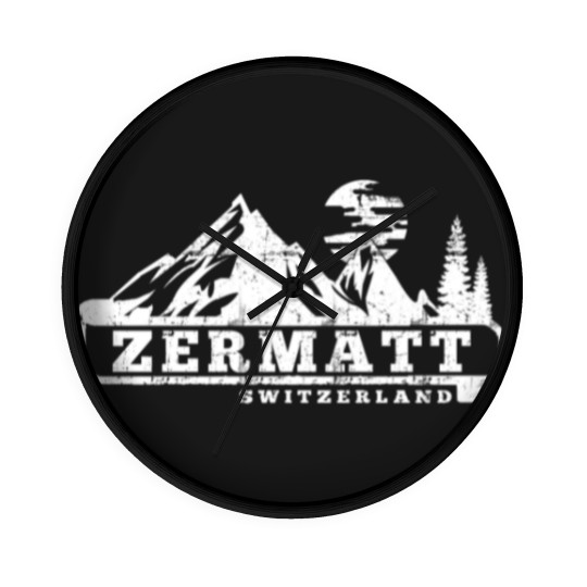 Discover Zermatt Switzerland Wall Clocks