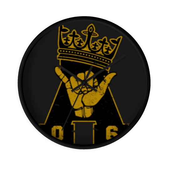 Discover Alpha Fraternity Phi Men'S Alpha Frat 1906 Black G Wall Clocks