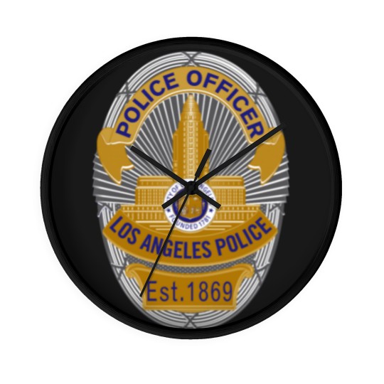 Discover LAPD Police Officer Badge Wall Clocks