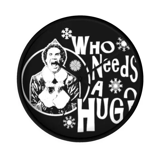 Discover Who Needs A Hug? Buddy The Elf - Buddy The Elf - Wall Clocks