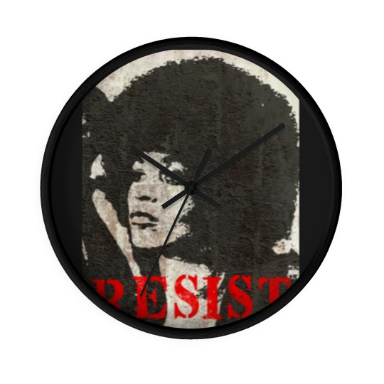 Discover Angela Davis Resist - Angela Davis - Wall Clocks