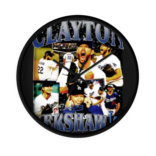 Discover Clayton Kershaw Vintage Wall Clocks