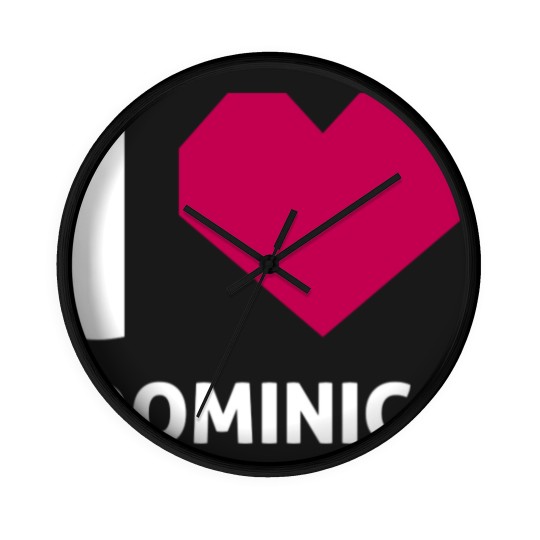 Discover I Love Dominica Wall Clocks