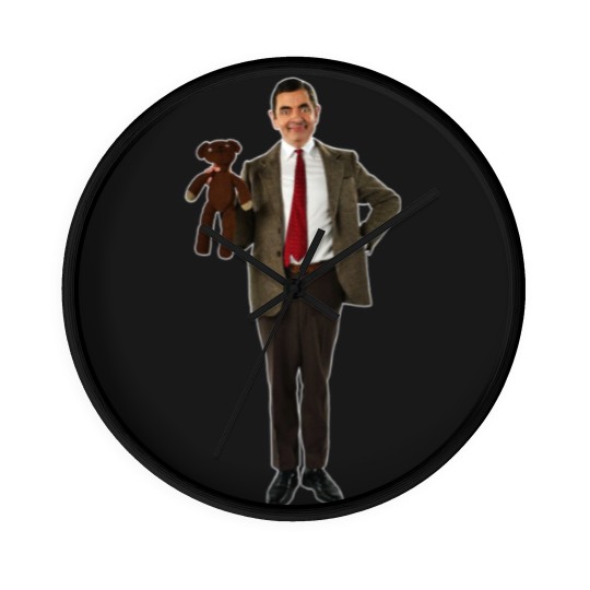 Discover Mr Bean, Funny Mr Bean with Teddy Bear Wall Clocks