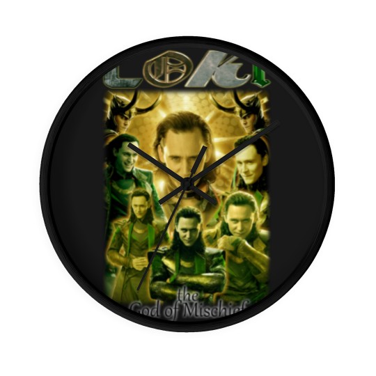 Discover Loki movie film God of Mischief 2021 Wall Clocks, Loki Wall Clocks