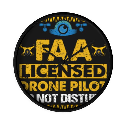 Discover FAA Licensed Drone Pilot Do Not Disturb Wall Clocks
