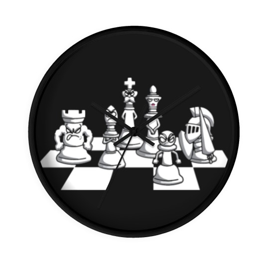 Discover Chess chess piece Wall Clocks
