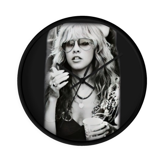 Discover Stevie Nicks Black Vintage Vintage Wall Clocks,