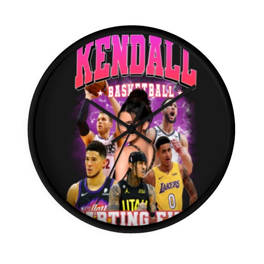 Discover 90s Vintage Kendall Starting Five Wall Clocks Loahaddian Kendall Jenner Team Wall Clocks