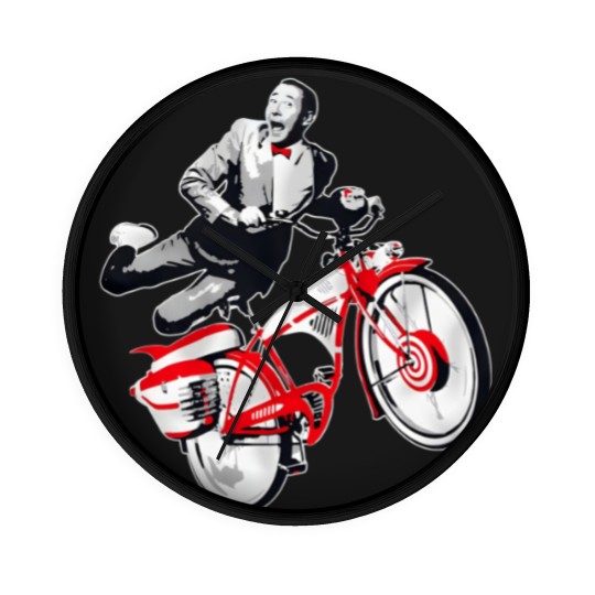 Discover Pee Wee Herman's Big Adventure Bike Wall Clocks, Pee-Wee Herman Bike Wall Clocks, Rip Paul Reubens Wall Clocks
