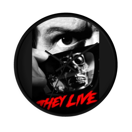Discover They Live - John Carpenter - Rowdy Roddy Piper Wall Clocks