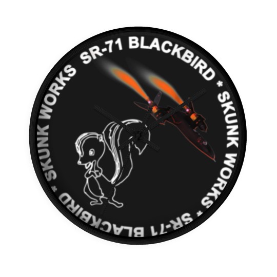 Discover SR71 Blackbird Skunk Works Blackbird Wall Clocks