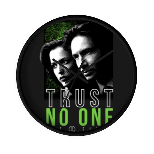 Discover The X-Files Mulder Scully Trust No One Wall Clocks