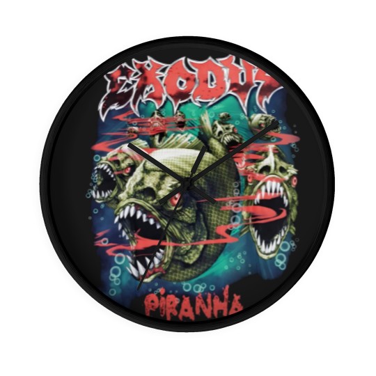 Discover Piranha Exodus Music Band Vintage 90s Wall Clocks