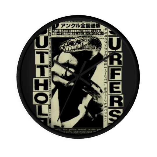 Discover Butthol Surfers Vintage 90s Black Unisex Wall Clocks, Cotton Soft Wall Clocks,