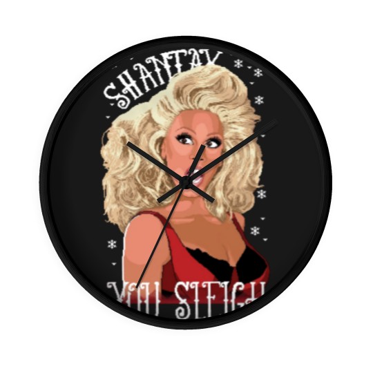 Discover Shantay You Sleigh Christmas Jumper  Drag Queen Ladies Red Xmas Sweater Wall Clocks