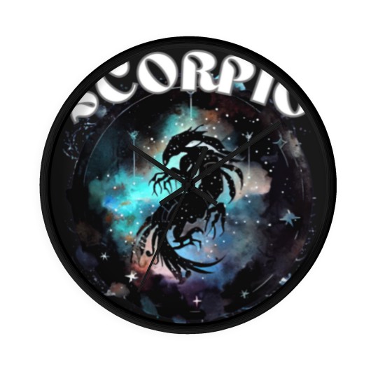 Discover Zodiac Scorpio Sign Classic Wall Clocks