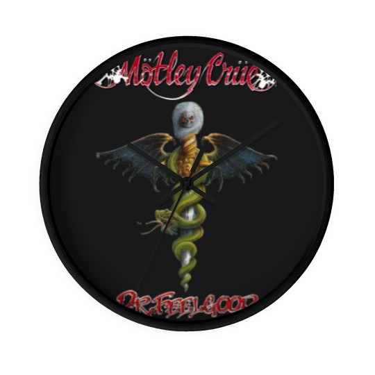 Discover Motley Crue Dr Feelgood Logo Wall Clocks