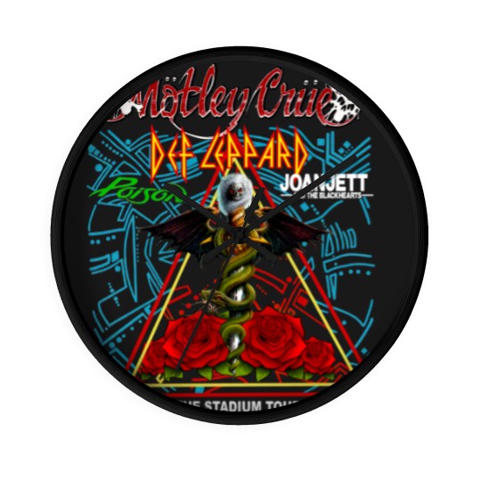 Discover The Stadium Tour 2022 Wall Clocks Def Lepard Motley Crue Poison Joan Jett Wall Clocks. 2022 Stadium Tour