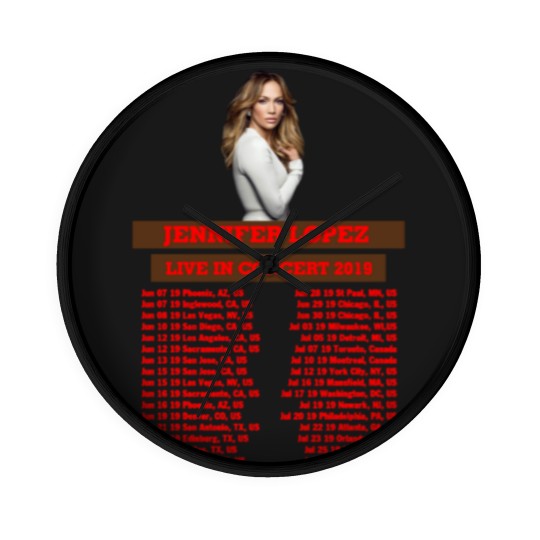 Discover JENNIFER LOPEZ TOUR 2019 BACK Wall Clocks