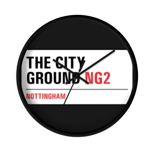 Discover Nottingham Forest - The City Ground Street Sign Wall Clocks
