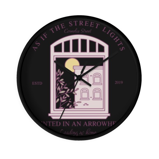 Discover Cornelia Street Wall Clocks, Lover Merch Wall Clocks
