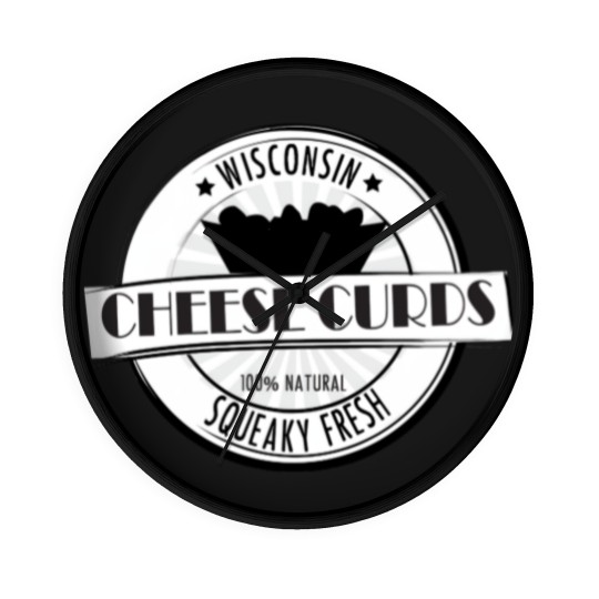 Discover Wisconsin Cheese Curds Wall Clocks
