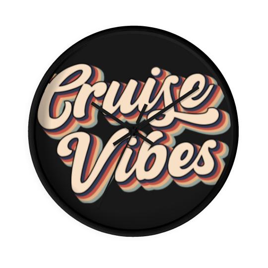 Discover Cruise Vibes Wall Clocks, Friends Summer Vacation Group Gift Wall Clocks, Cruise Wall Clocks